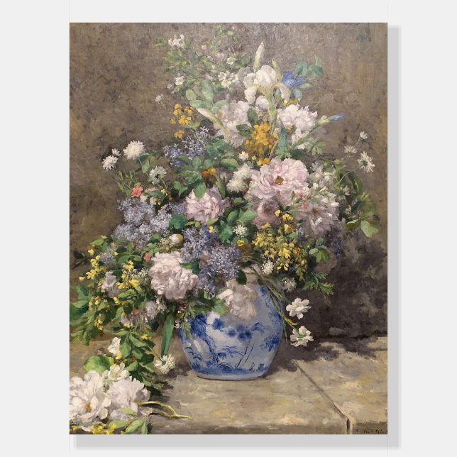 Pierre-Auguste Renoir Spring Bouquet  Foam Board (Front)
