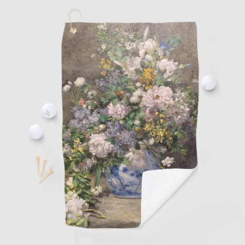 Pierre_Auguste Renoir Spring Bouquet     Golf Towel