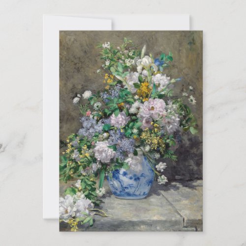 Pierre_Auguste Renoir _ Spring Bouquet Invitation