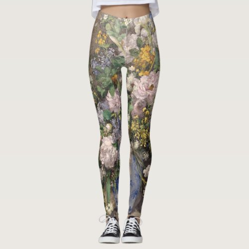 Pierre_Auguste Renoir Spring Bouquet     Leggings