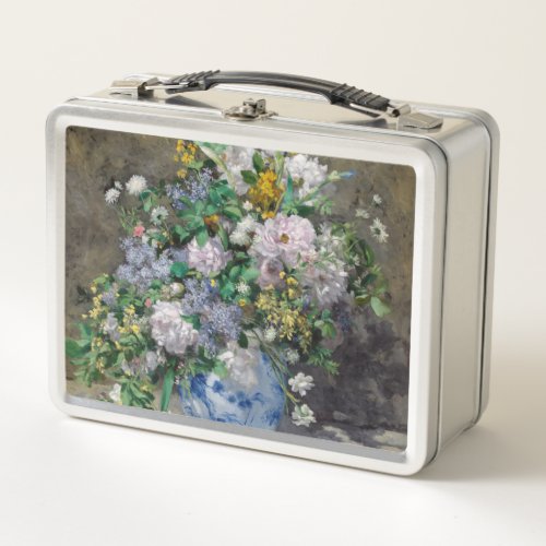 Pierre_Auguste Renoir _ Spring Bouquet Metal Lunch Box