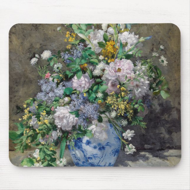 Pierre-Auguste Renoir - Spring Bouquet Mouse Pad (Front)