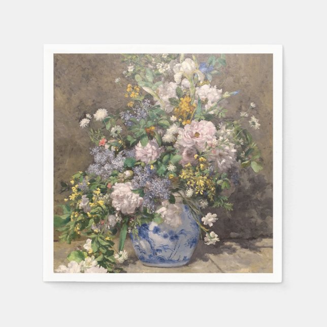 Pierre-Auguste Renoir Spring Bouquet     Napkins (Front)