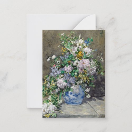 Pierre_Auguste Renoir _ Spring Bouquet Note Card