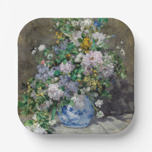 Pierre-Auguste Renoir - Spring Bouquet Paper Plates