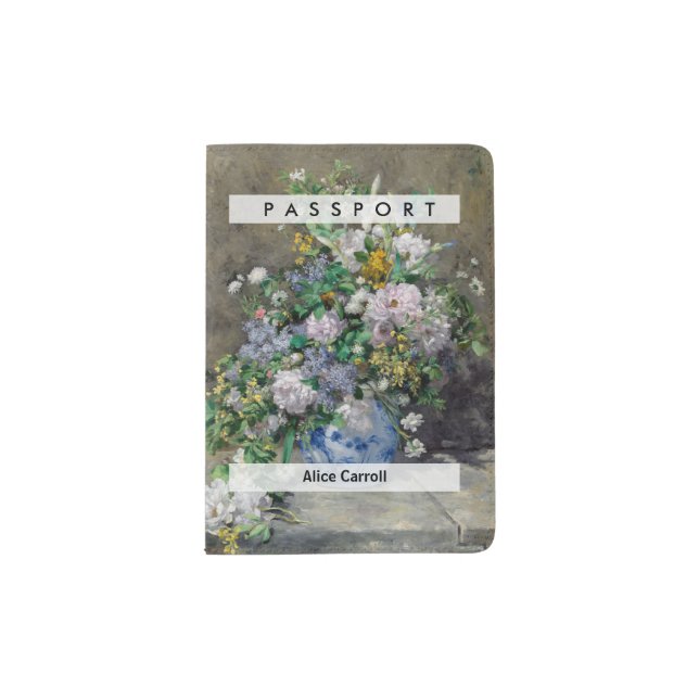 Pierre-Auguste Renoir - Spring Bouquet Passport Holder (Front)