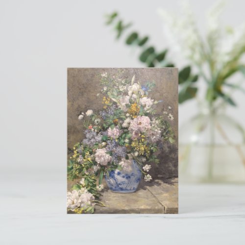 Pierre_Auguste Renoir Spring Bouquet  Postcard
