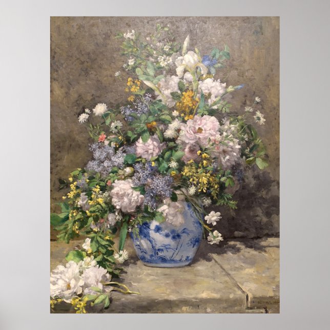 Pierre-Auguste Renoir Spring Bouquet Poster (Front)