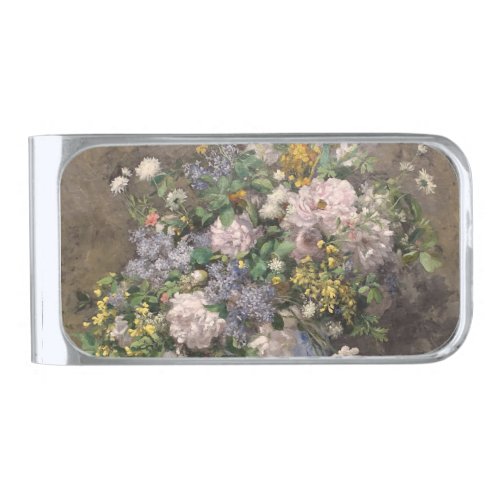 Pierre_Auguste Renoir Spring Bouquet     Silver Finish Money Clip