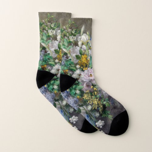 Pierre_Auguste Renoir _ Spring Bouquet Socks