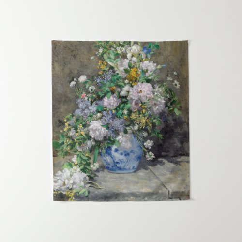 Pierre_Auguste Renoir _ Spring Bouquet Tapestry