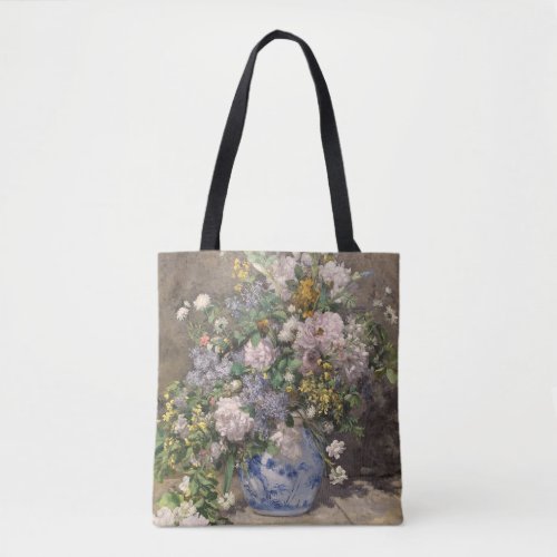 Pierre_Auguste Renoir Spring Bouquet    Tote Bag