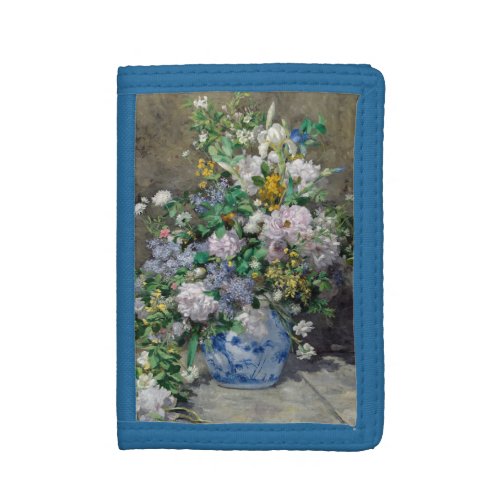 Pierre_Auguste Renoir _ Spring Bouquet Trifold Wallet