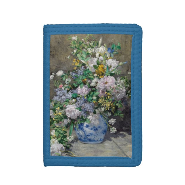 Pierre-Auguste Renoir - Spring Bouquet Trifold Wallet (Front Vertical)