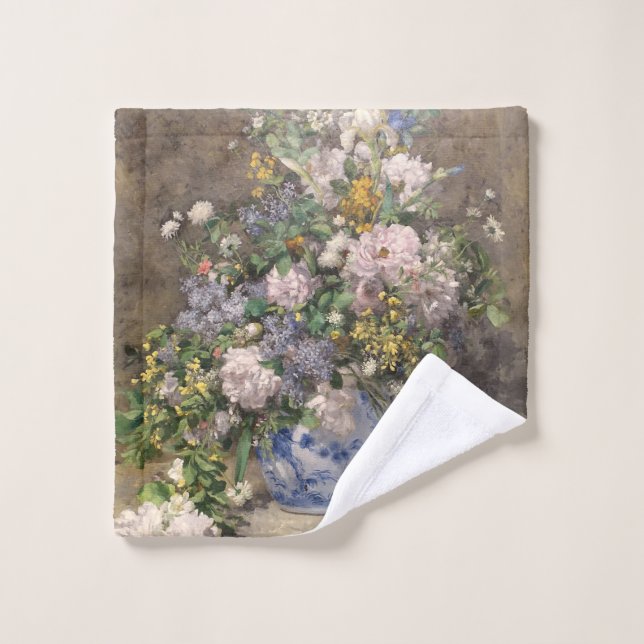 Pierre-Auguste Renoir Spring Bouquet     Wash Cloth (Wash Cloth)