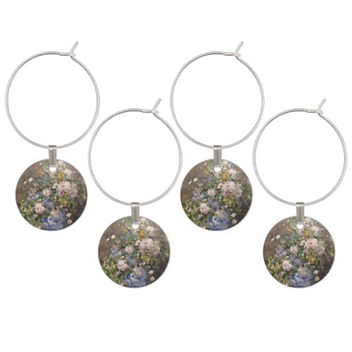 Pierre_Auguste Renoir Spring Bouquet     Wine Charm