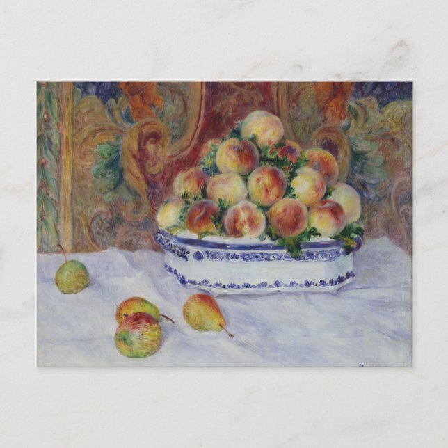 Pierre Auguste Renoir | Still Life with Peaches Postcard (Front)