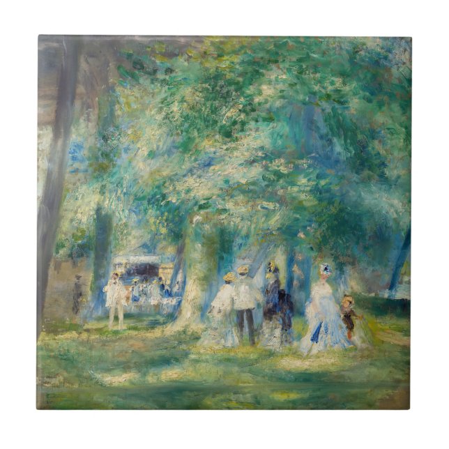 Pierre-Auguste Renoir - The Party at Saint-Cloud Ceramic Tile (Front)