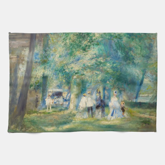 Pierre-Auguste Renoir - The Party at Saint-Cloud Kitchen Towel (Horizontal)