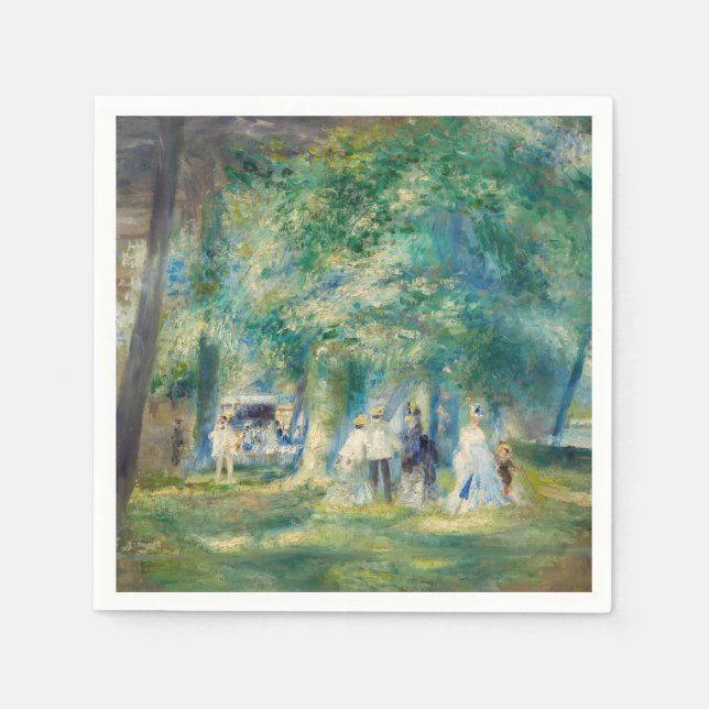 Pierre-Auguste Renoir - The Party at Saint-Cloud Napkins (Front)