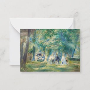 Pierre-Auguste Renoir - The Party at Saint-Cloud Note Card