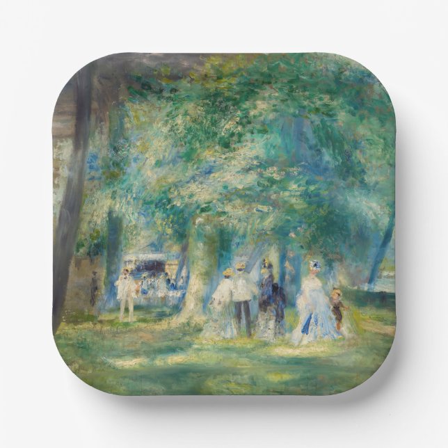 Pierre-Auguste Renoir - The Party at Saint-Cloud Paper Plates (Front)