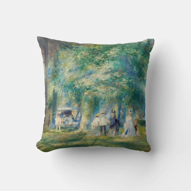 Pierre-Auguste Renoir - The Party at Saint-Cloud Throw Pillow (Front)