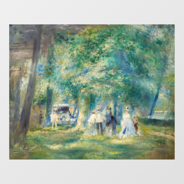 Pierre-Auguste Renoir - The Party at Saint-Cloud Window Cling (Sheet)