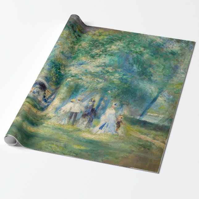 Pierre-Auguste Renoir - The Party at Saint-Cloud Wrapping Paper (Unrolled)