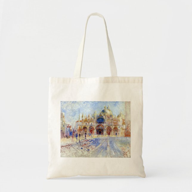 Pierre Auguste Renoir The Piazza San Marco, Venice Tote Bag (Front)