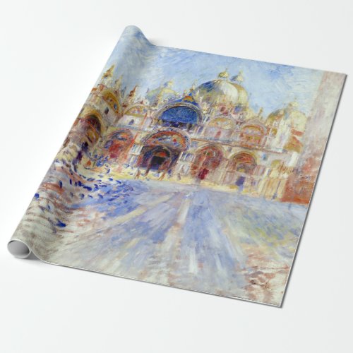 Pierre Auguste Renoir The Piazza San Marco Venice Wrapping Paper