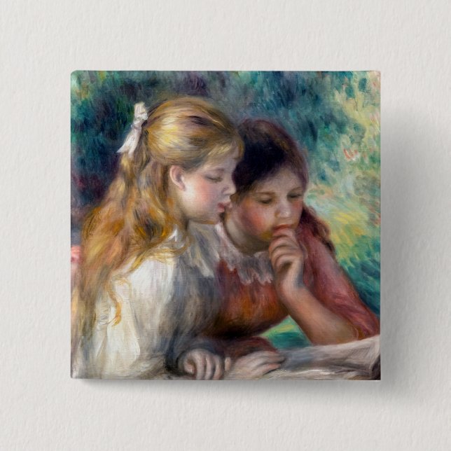 Pierre-Auguste Renoir - The Reading Button (Front)