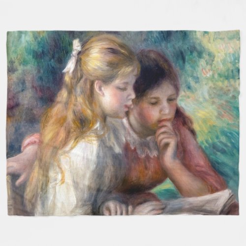 Pierre_Auguste Renoir _ The Reading Fleece Blanket