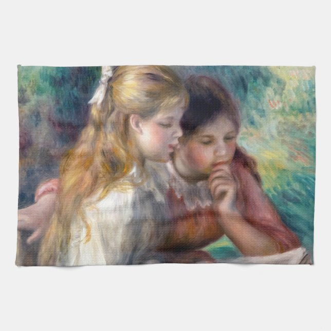 Pierre-Auguste Renoir - The Reading Kitchen Towel (Horizontal)