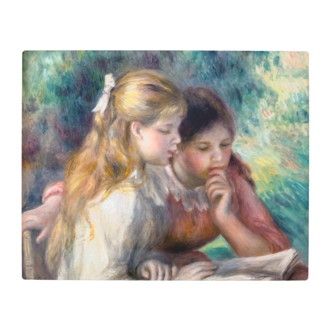 Pierre-Auguste Renoir - The Reading Metal Print (Front)