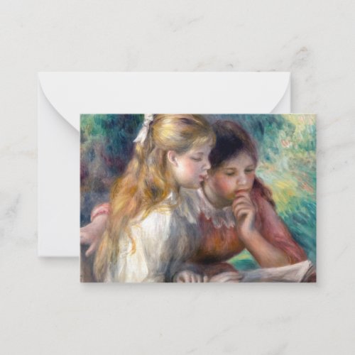 Pierre_Auguste Renoir _ The Reading Note Card