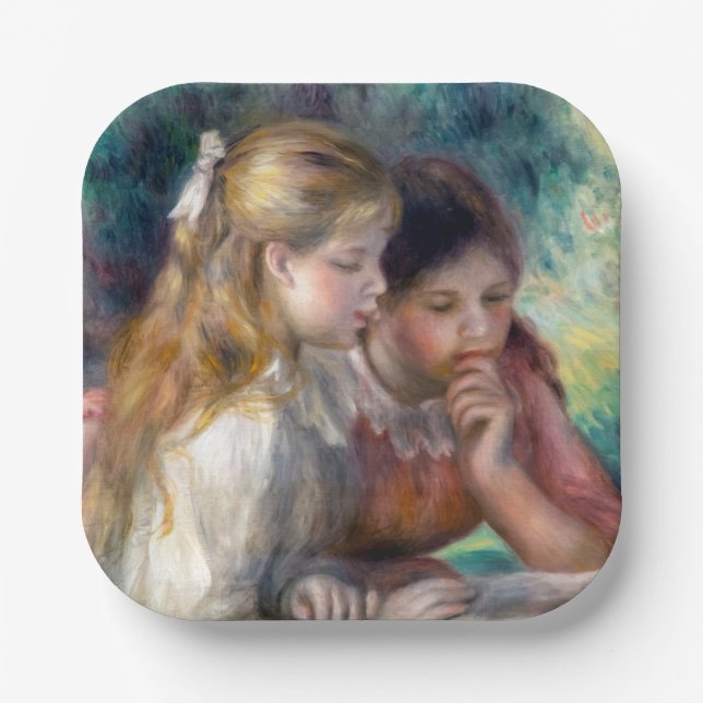 Pierre-Auguste Renoir - The Reading Paper Plates (Front)