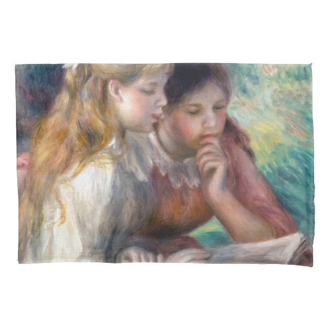 Pierre-Auguste Renoir - The Reading Pillow Case (Front)