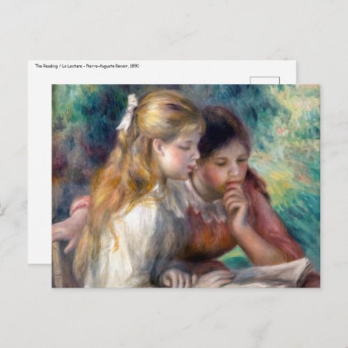 Pierre_Auguste Renoir _ The Reading Postcard