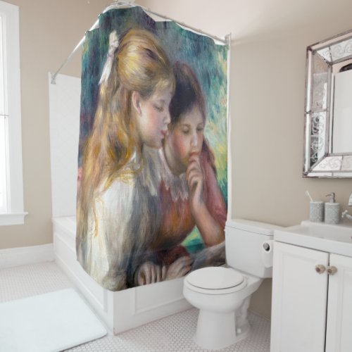 Pierre_Auguste Renoir _ The Reading Shower Curtain