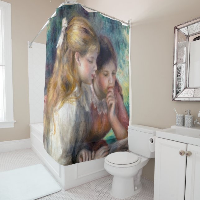 Pierre-Auguste Renoir - The Reading Shower Curtain (In Situ)