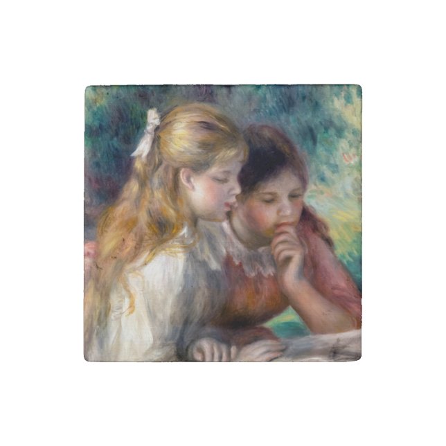 Pierre-Auguste Renoir - The Reading Stone Magnet (Front)