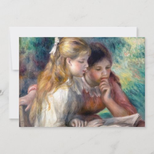 Pierre_Auguste Renoir _ The Reading Thank You Card