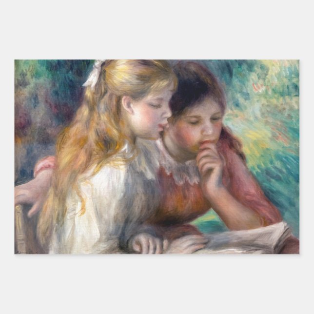 Pierre-Auguste Renoir - The Reading Wrapping Paper Sheets (Front)