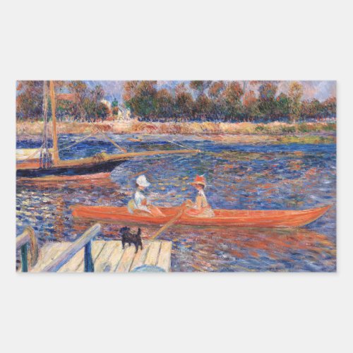 Pierre_Auguste Renoir _ The Seine at Argenteuil Rectangular Sticker