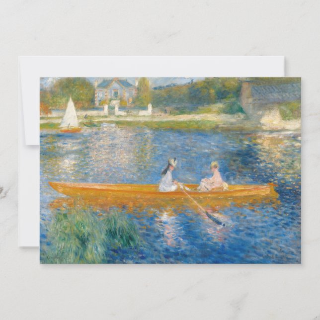Pierre-Auguste Renoir - The Skiff Thank You Card (Front)