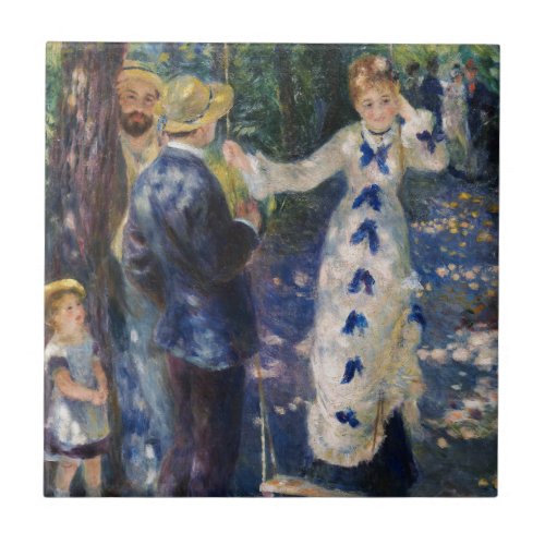 Pierre_Auguste Renoir _ The Swing Ceramic Tile