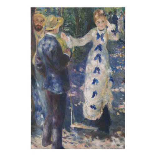 Pierre_Auguste Renoir _ The Swing Faux Canvas Print