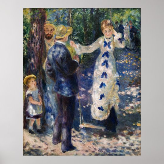 Pierre-Auguste Renoir - The Swing Poster | Zazzle.com