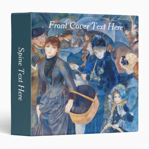 Pierre_Auguste Renoir _ The Umbrellas 3 Ring Binder